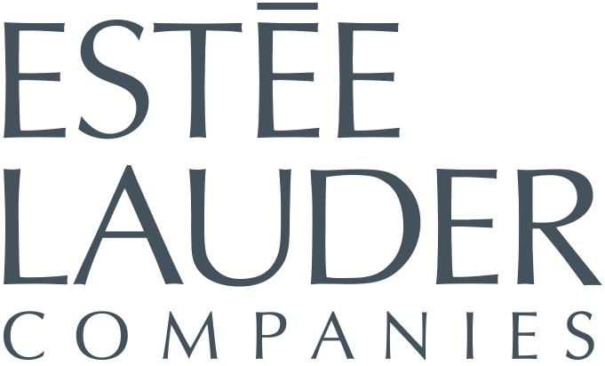 The official logo for EstΓ©e Lauder Companies, featuring the brand name in a dark slate gray serif typeface on a solid white background.